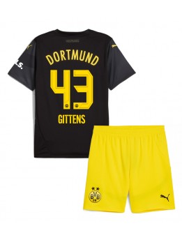 Borussia Dortmund Jamie Bynoe-Gittens #43 Auswärts Trikotsatz für Kinder 2024-25 Kurzarm (+ Kurze Hosen)